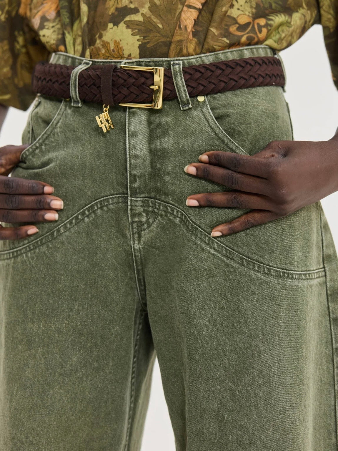 Scorpio Denim Pants (Olive)