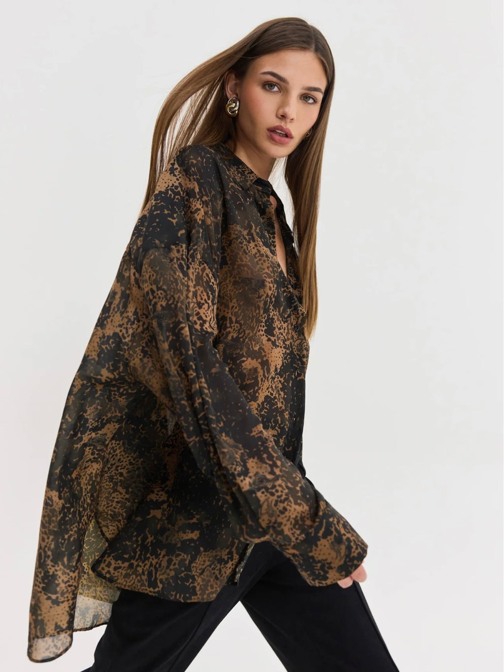 Heather Shirt (Brown)