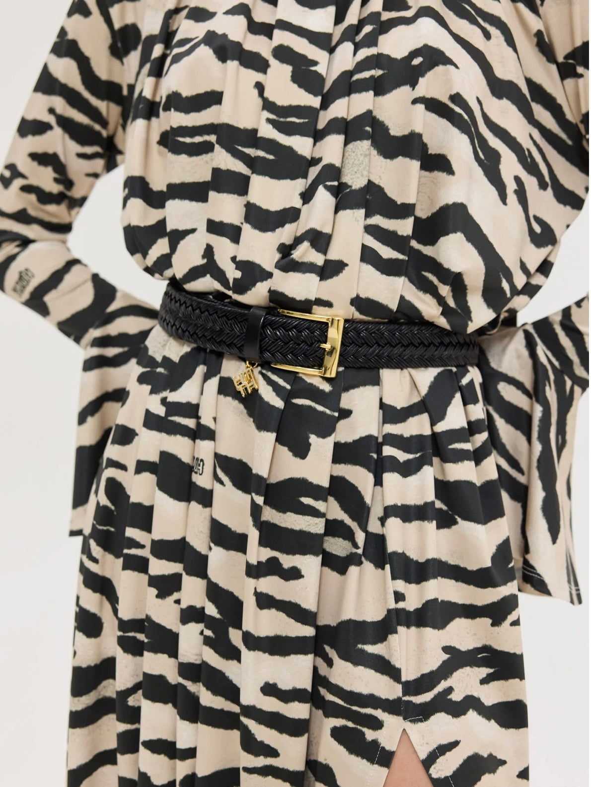 Peony Dress (Zebra Beige)