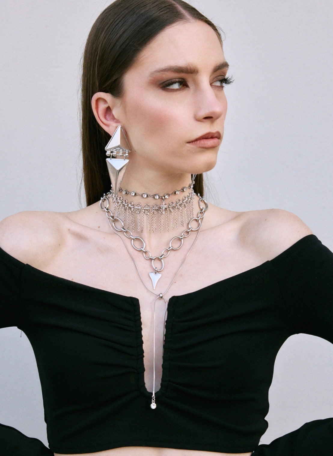 TOTEM EARRINGS(SILVER)