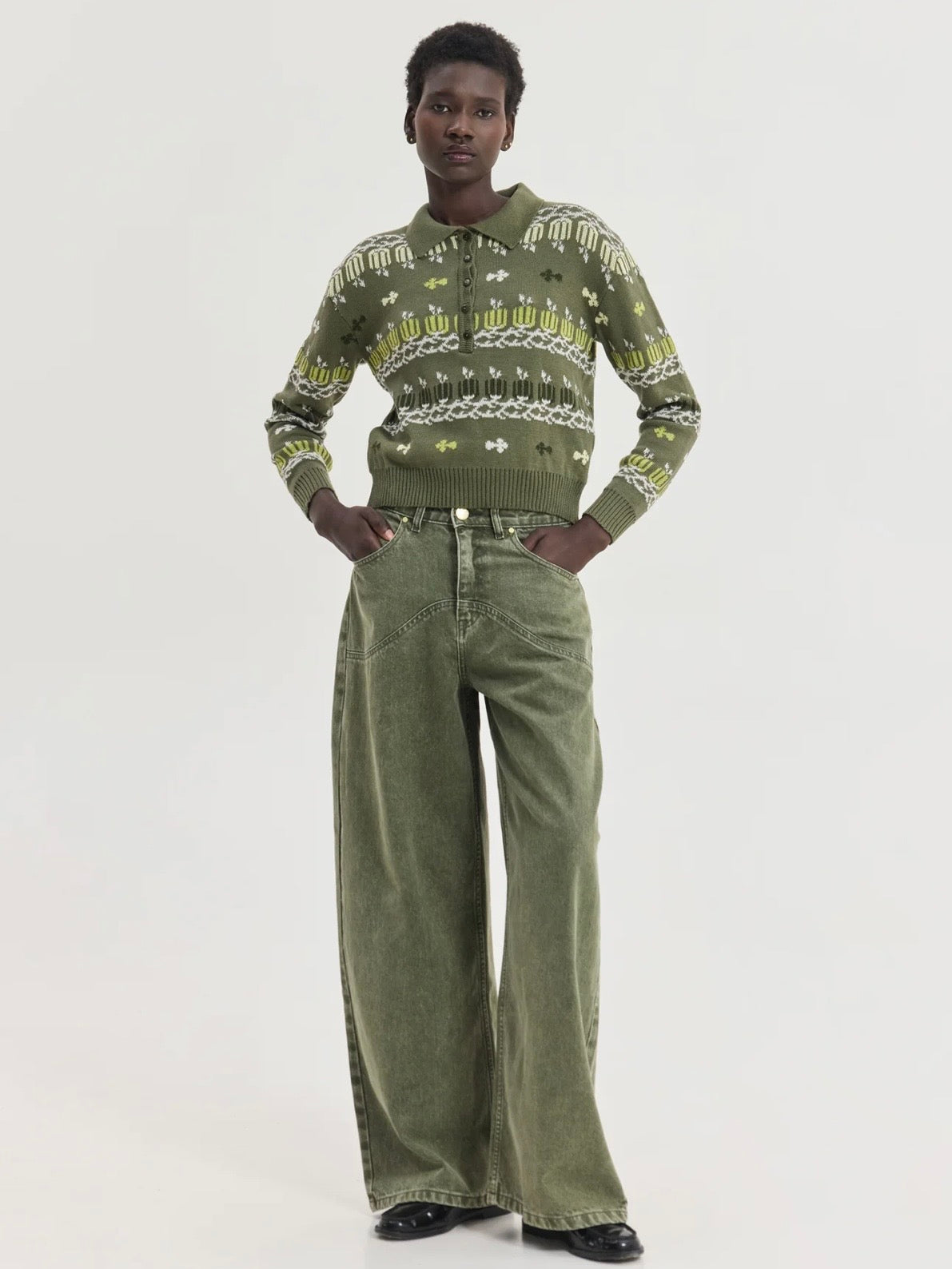 Scorpio Denim Pants (Olive)