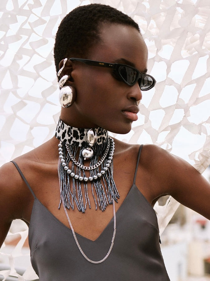 Cyclone Clips Earrings Silver