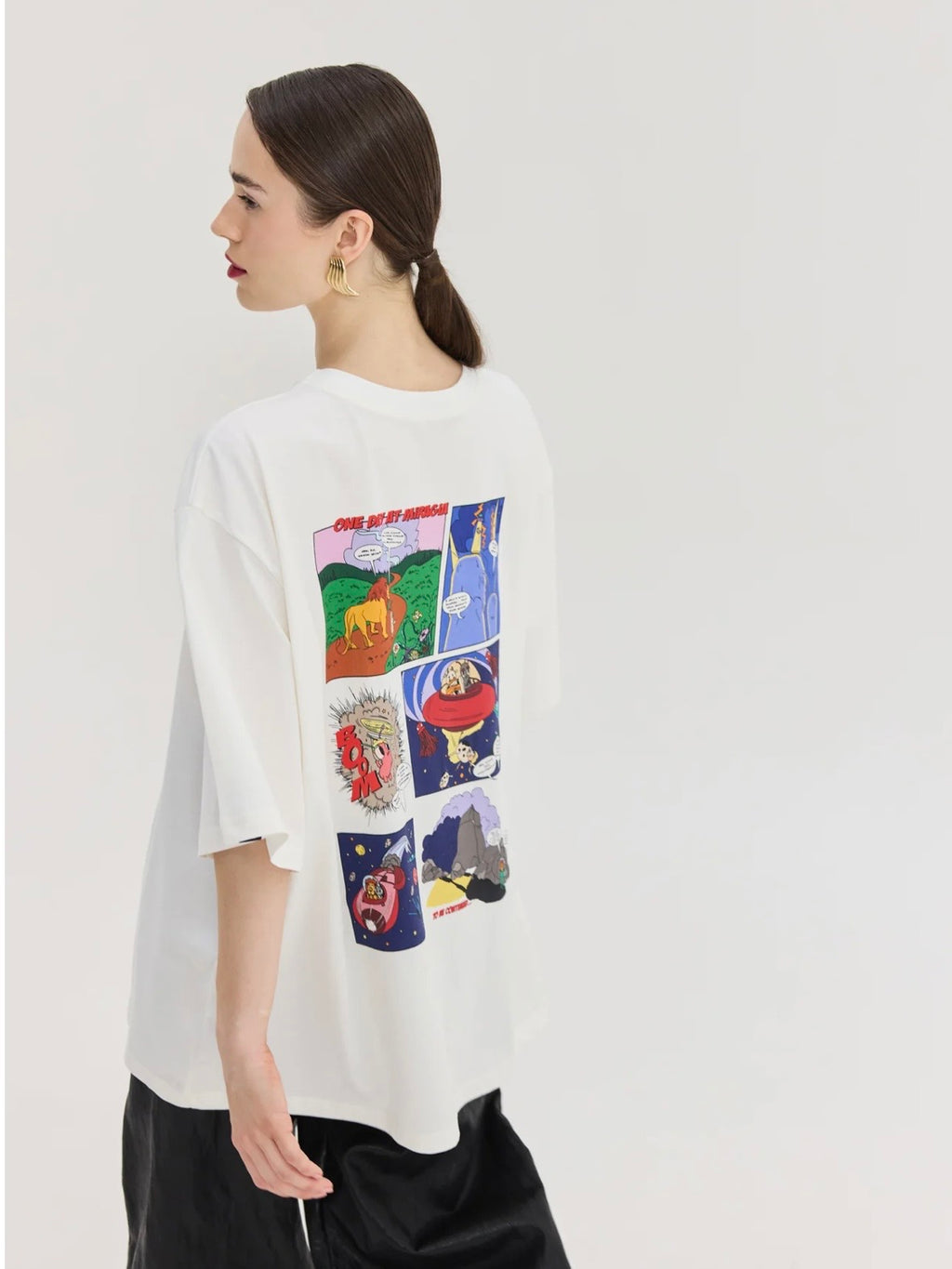 Cheetah Off White T-Shirt (One day at Miragia)