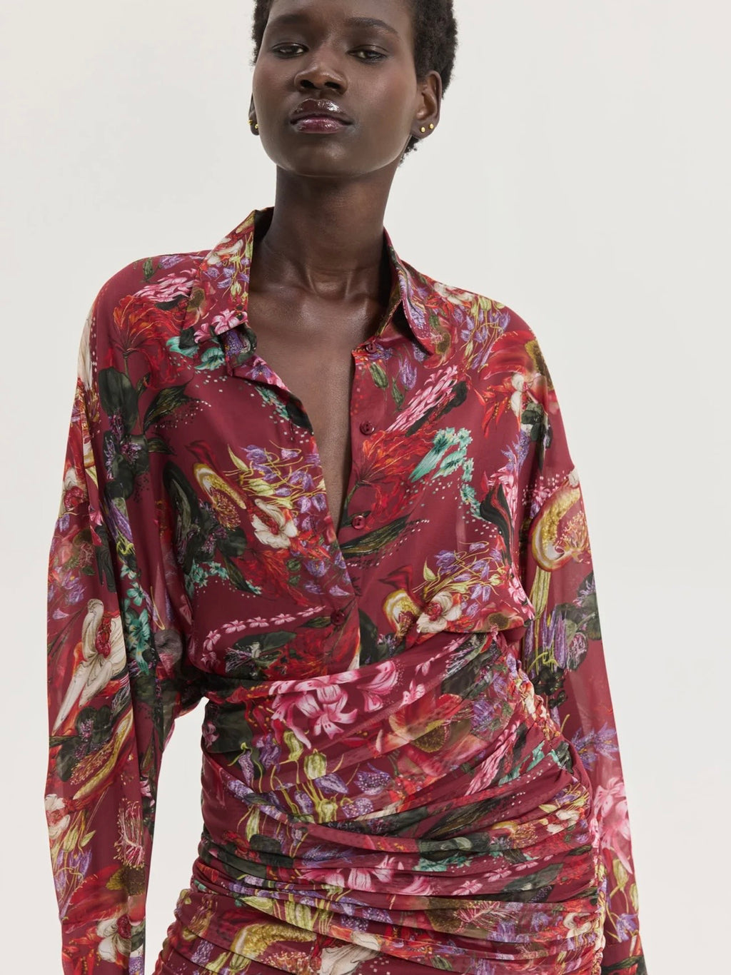Heather Shirt (Bordeaux)