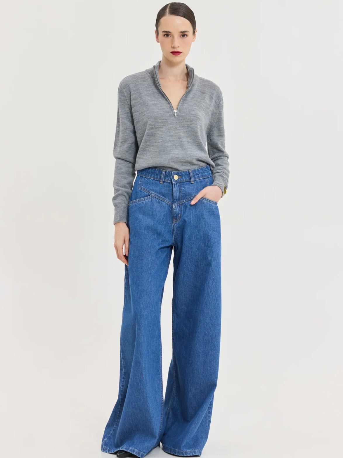 Sagittarius Denim Pants (Mid Blue)