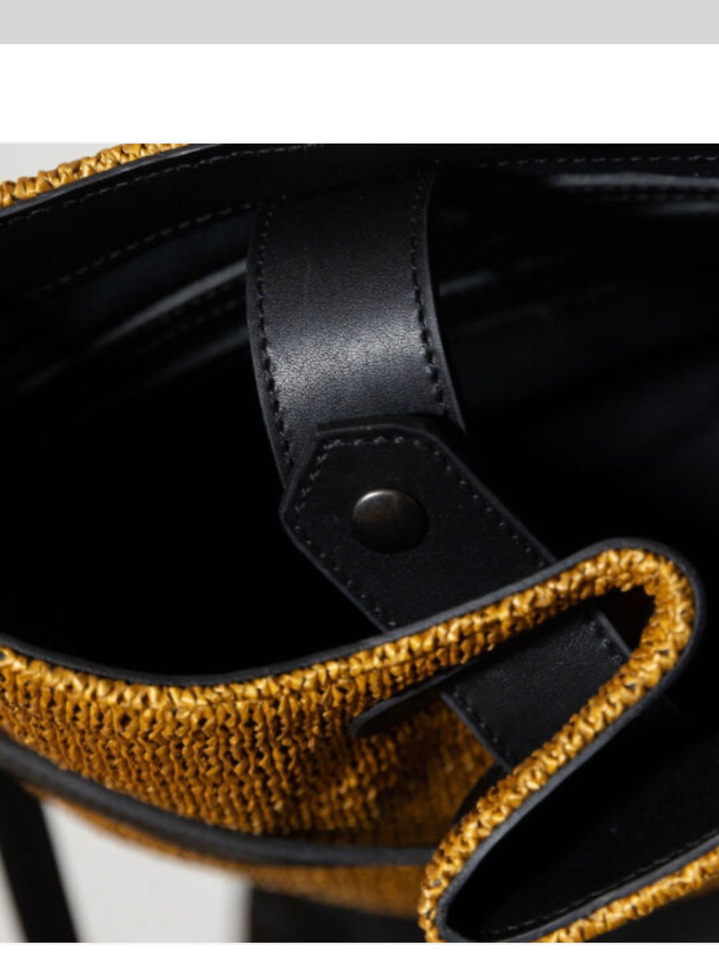 Pieta Raffia- Leather Bag