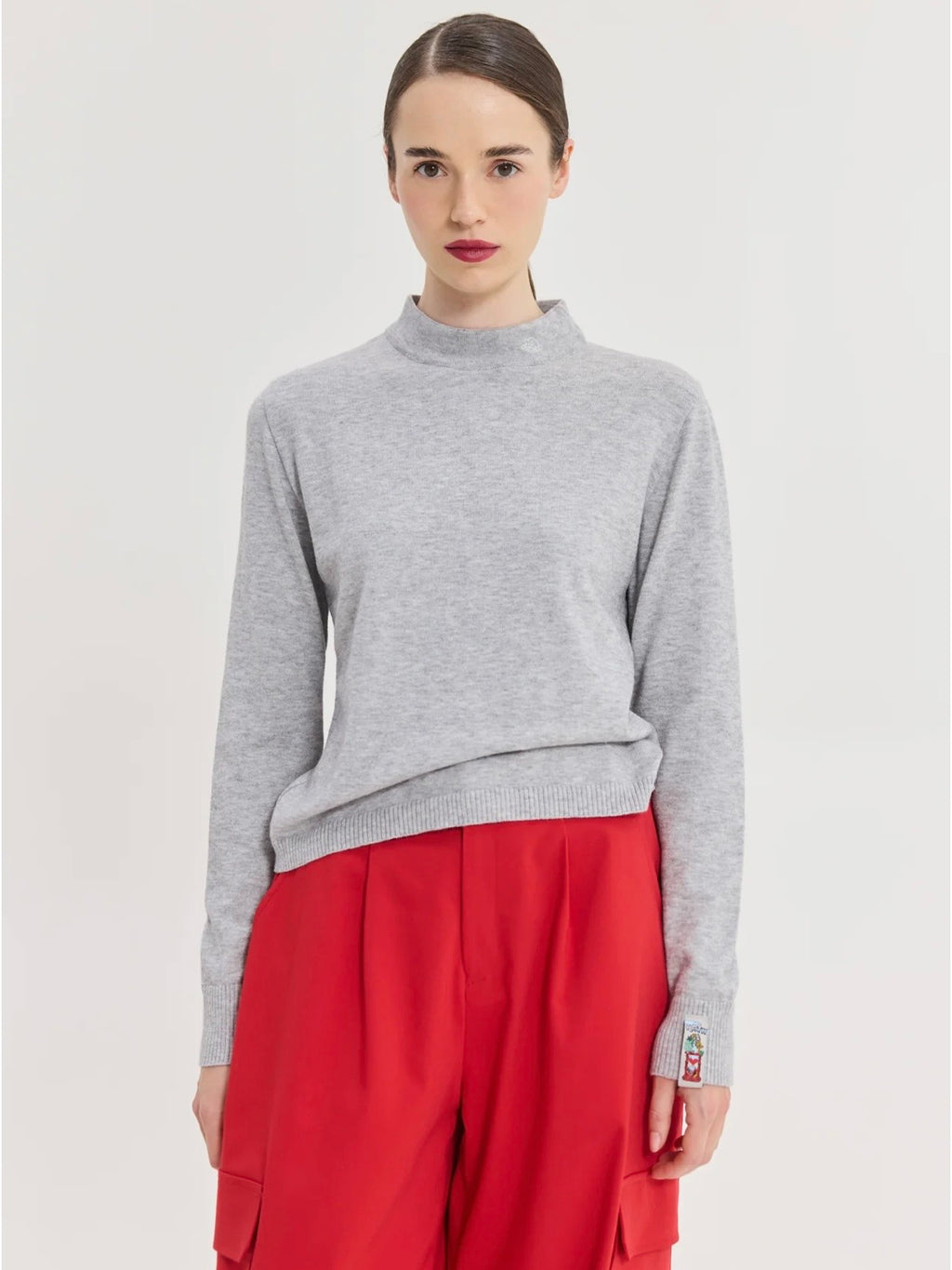 Zenith Knitted Top (Grey)