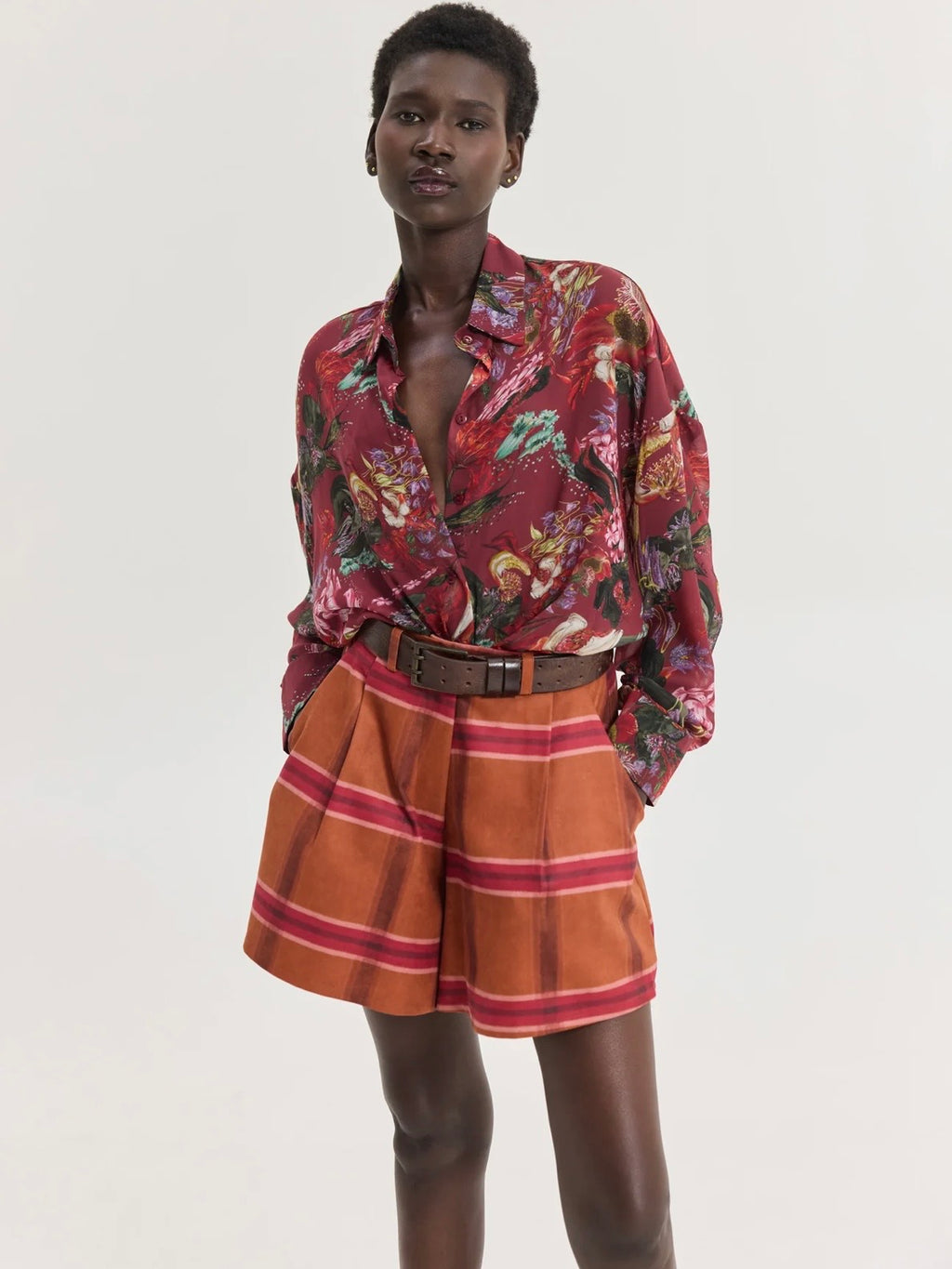 Heather Shirt (Bordeaux)