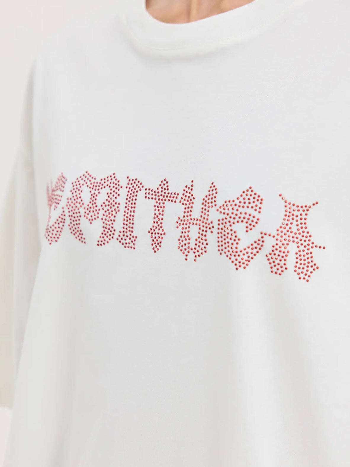 Cheetah Off White T-Shirt (Metal Vibes)