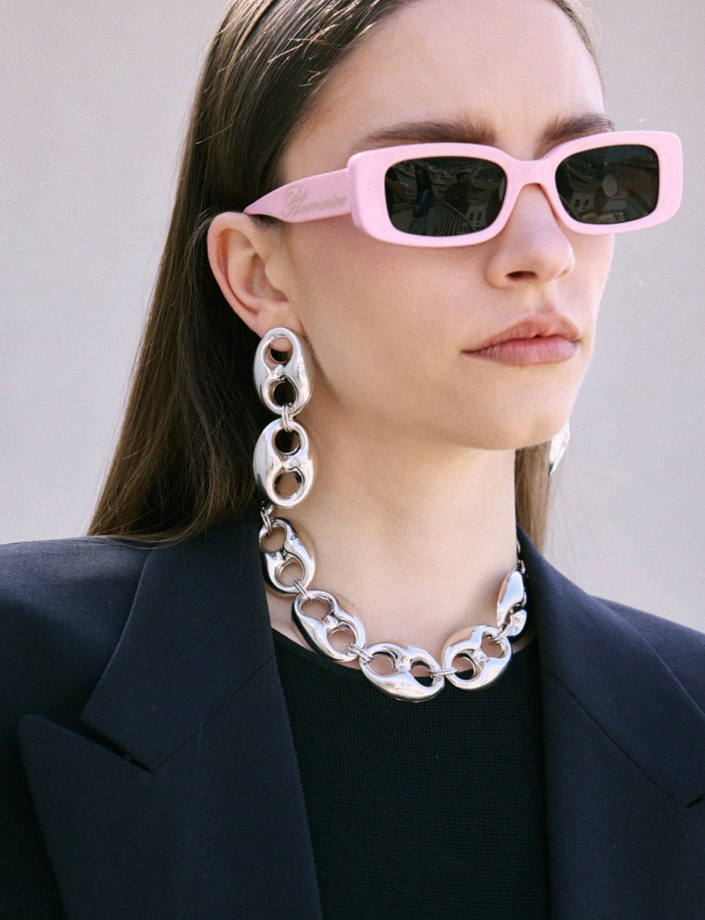 THETA EARRINGS(SILVER)