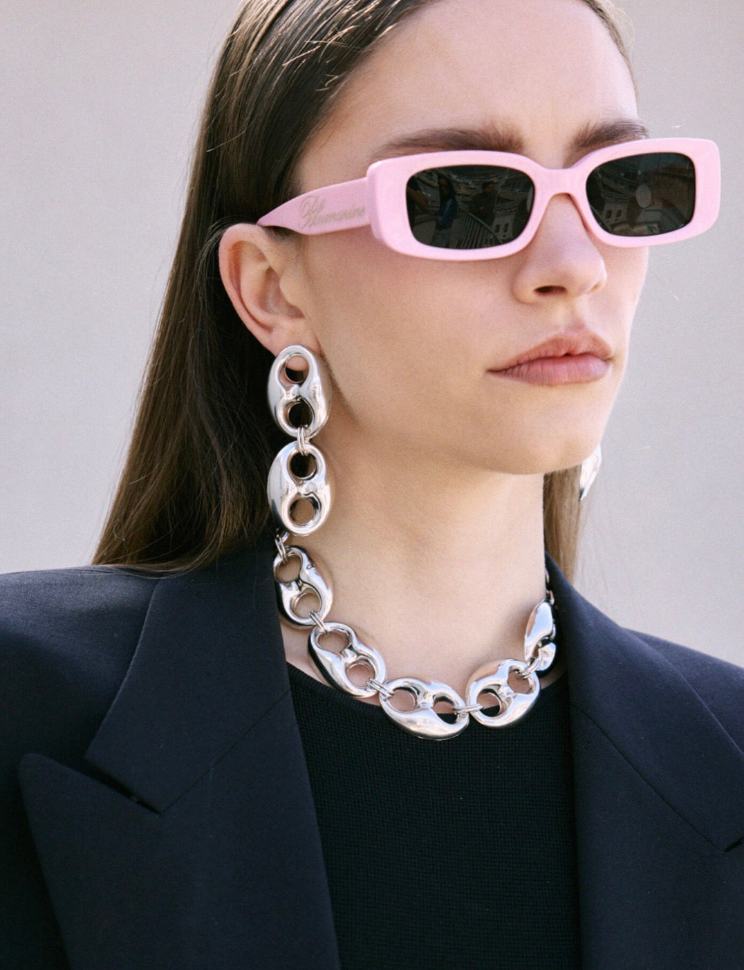 THETA EARRINGS(SILVER)