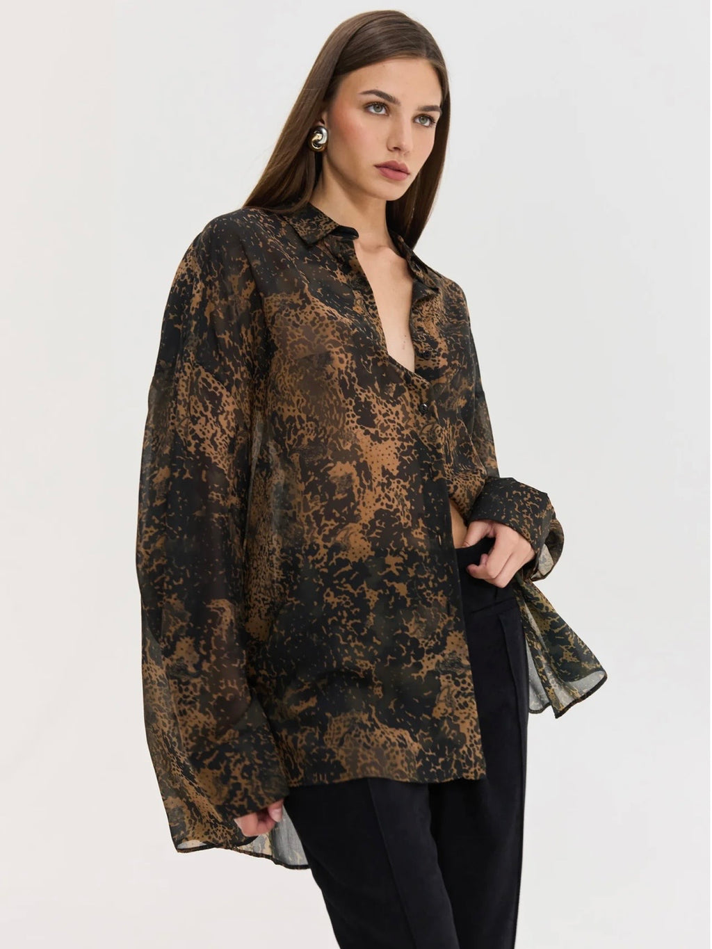 Heather Shirt (Brown)