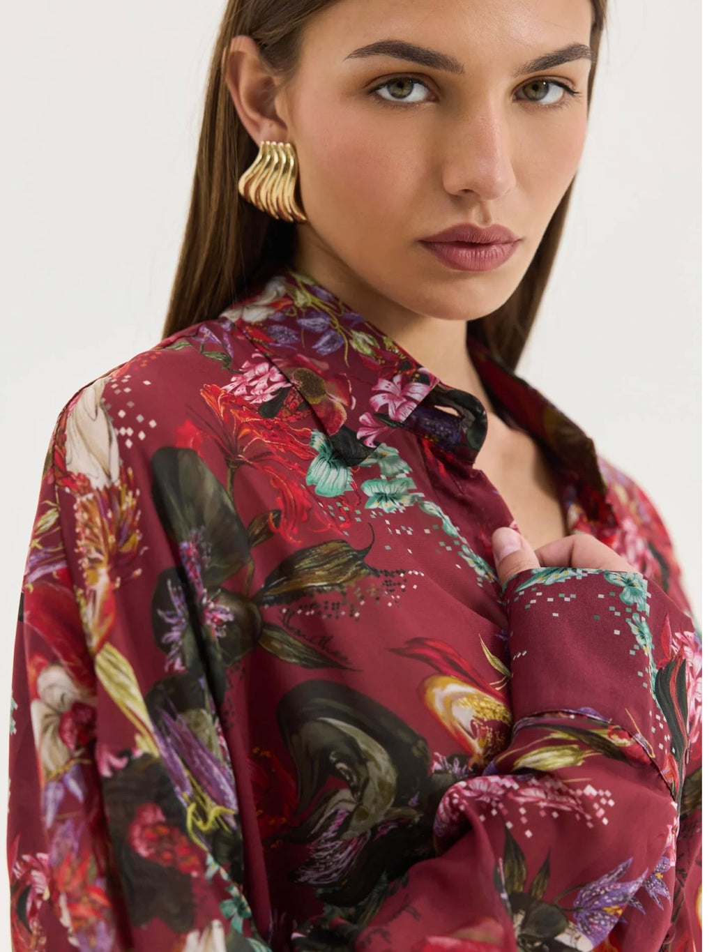 Heather Shirt (Bordeaux)