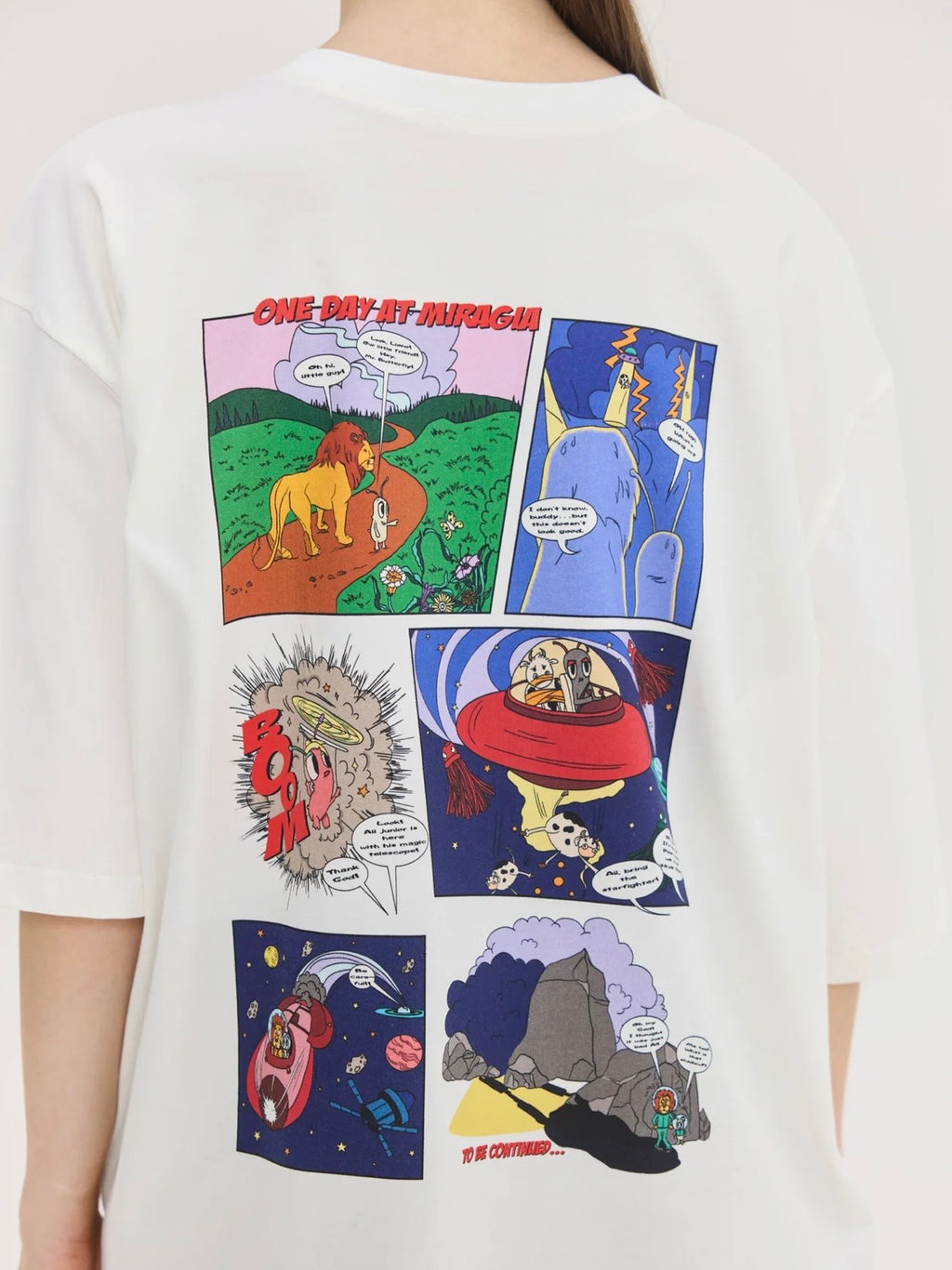 Cheetah Off White T-Shirt (One day at Miragia)