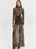 Mandarino Dress (Brown)