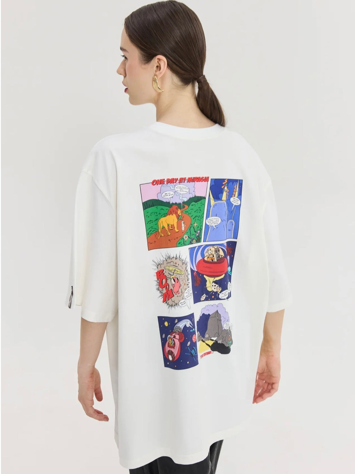 Cheetah Off White T-Shirt (One day at Miragia)