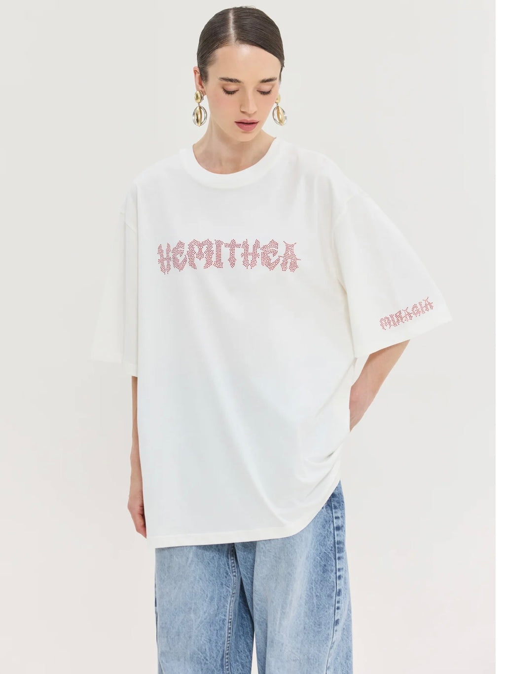 Cheetah Off White T-Shirt (Metal Vibes)