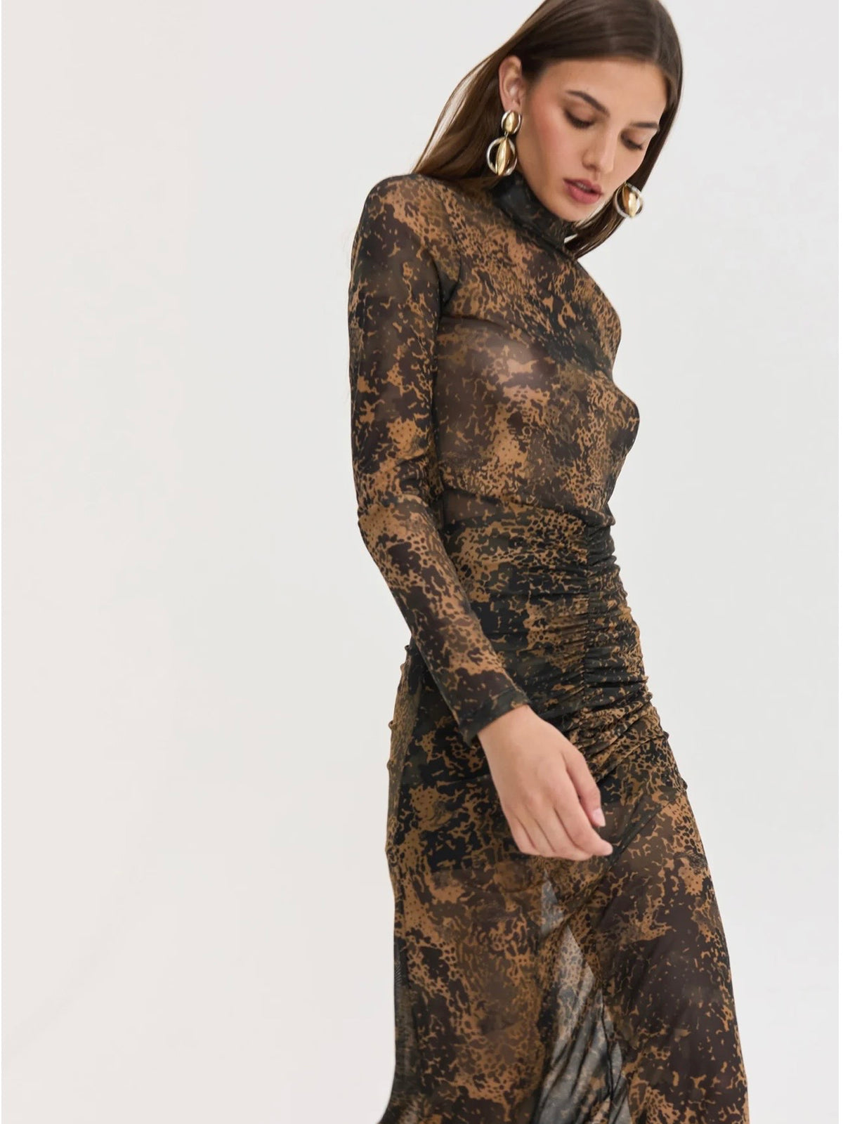 Mandarino Dress (Brown)