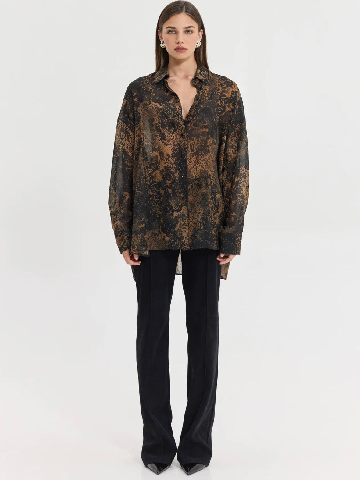 Heather Shirt (Brown)