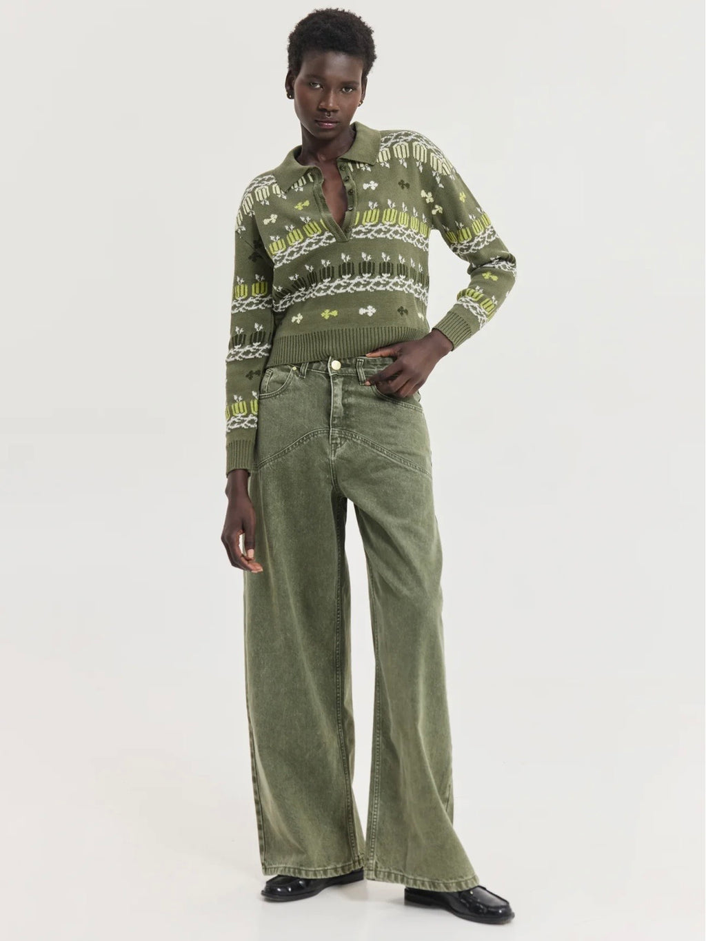 Scorpio Denim Pants (Olive)