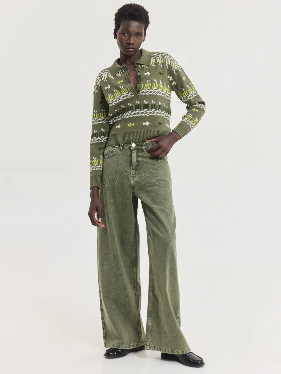 Scorpio Denim Pants (Olive)