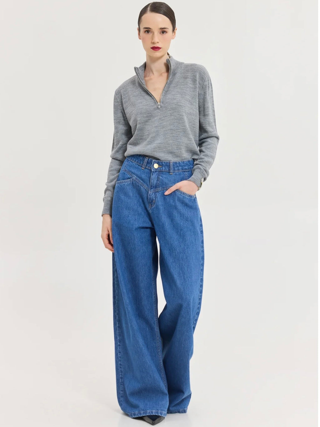 Sagittarius Denim Pants (Mid Blue)