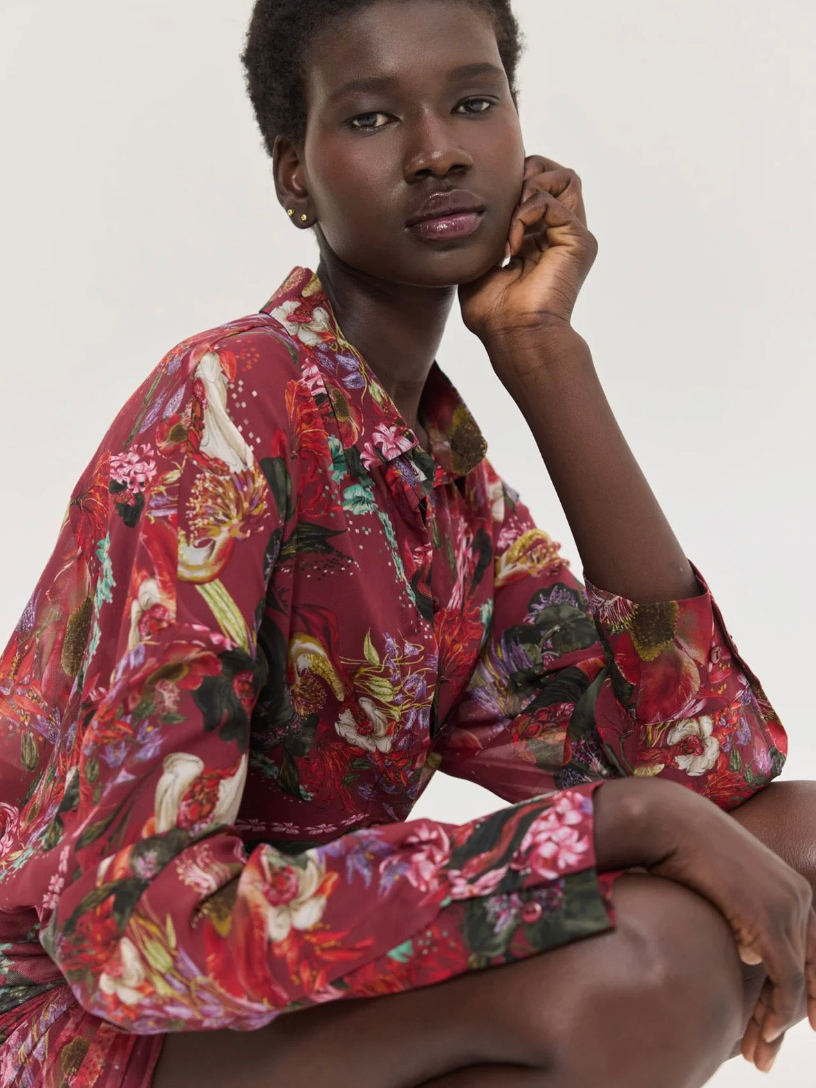 Heather Shirt (Bordeaux)