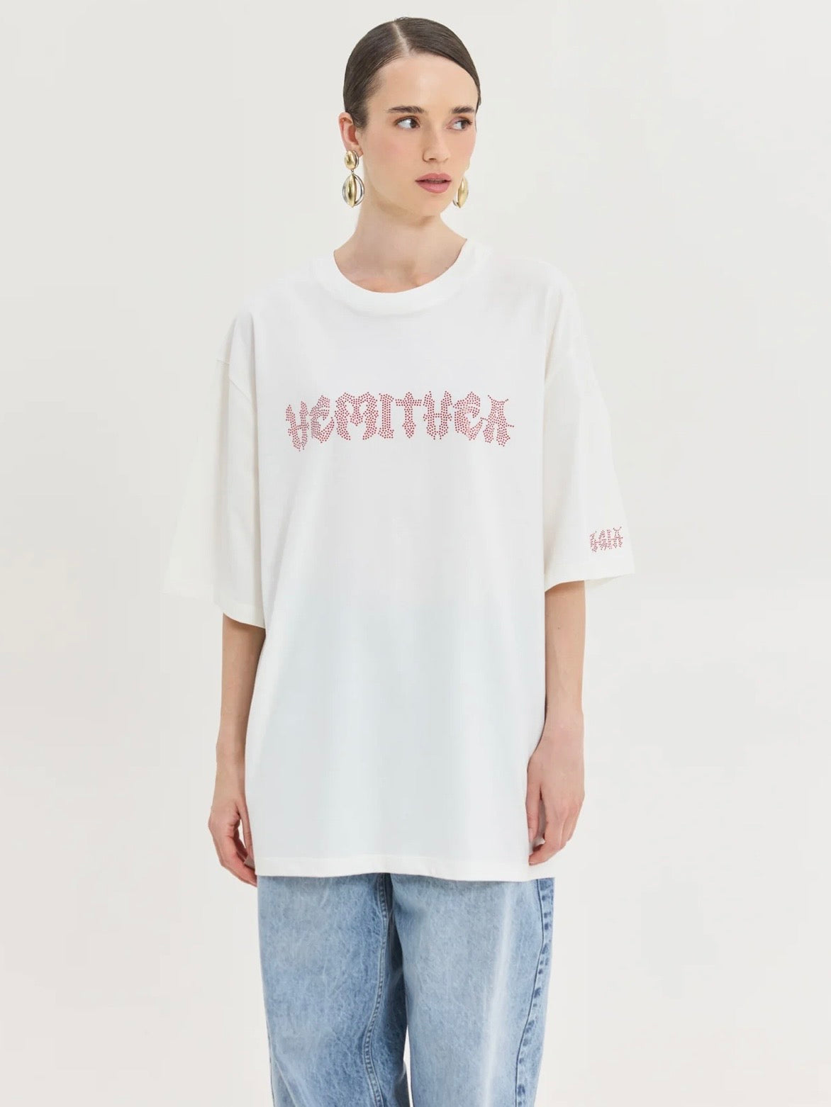 Cheetah Off White T-Shirt (Metal Vibes)