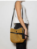 Pieta Raffia- Leather Bag