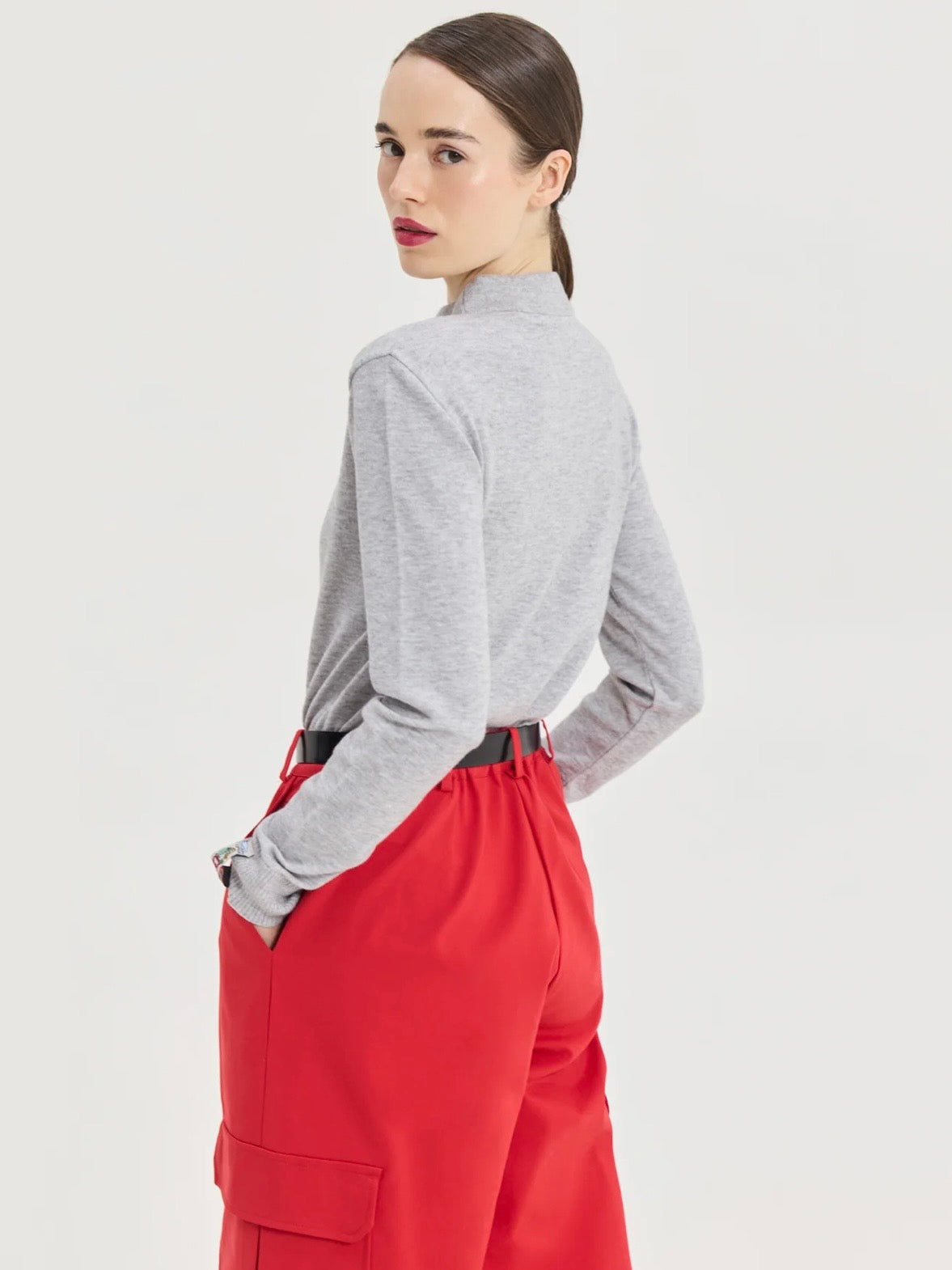 Zenith Knitted Top (Grey)